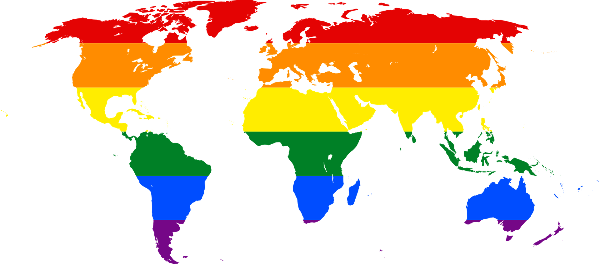 foto do mapa do mundo colorido nas cores lgbt para ilustrar sobre mudanca-nome-trans-advogado-sao-paulo